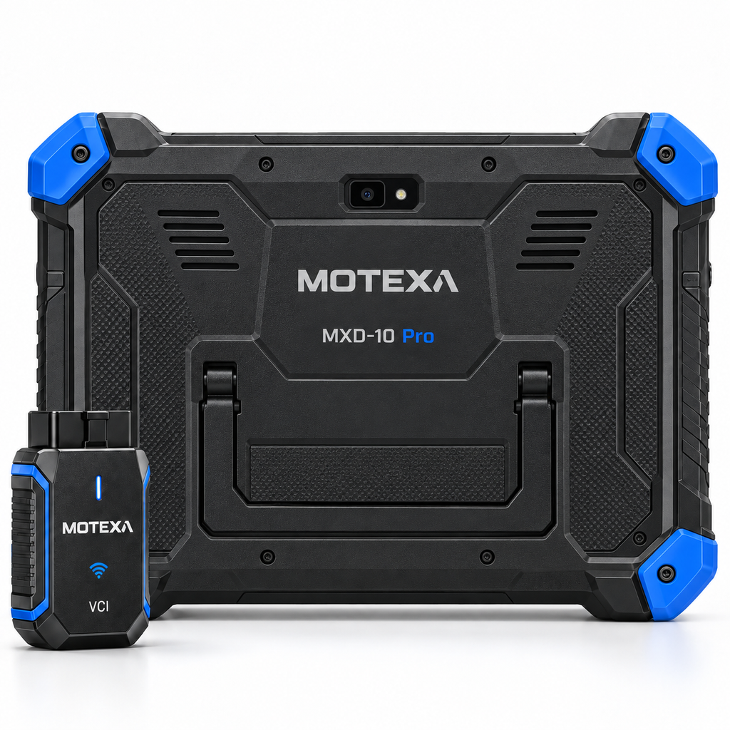 Das Kfz-Diagnosegerät MOTEXA MXD-10 Pro unterstützt die Gesamtsystemdiagnose, die Online-Codierung von Steuergeräten sowie mehr als 34 Wartungsfunktionen.